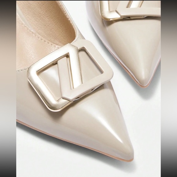 Elegant apricot Slingback Heels size 8 main image 4